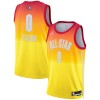 Camiseta Hombre All-Star 2023 Team 2 Jayson Tatum 0 Nike Naranja Swingman